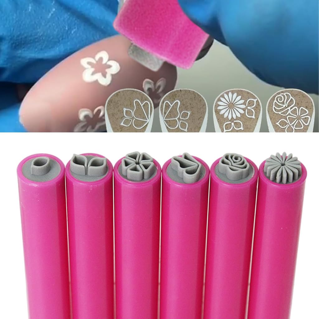 MAYCREATE 6Pcs Nail Art Stamps DIY Nail Decal Floral Charm Stamps Plastic Reuseable Mini Floral Nail Decal Charm Stamp Easy DIY Nail Art Stamping Tools MAYCREATE 6Pcs Nail Art Stamps DIY Nail Decal Floral Charm Stamps Plastic Reuseable Mini Floral Nail Decal Charm Stamp Easy DIY Nail Art Stamping Tools